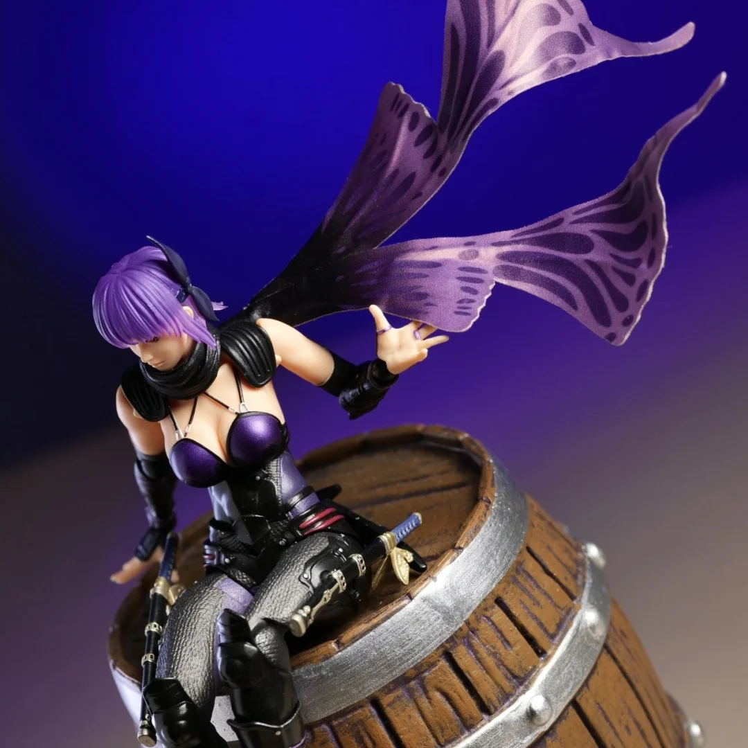 NINJA GAIDEN Shf Anime Handmade Clothes Ayane Piling Is Installed on the Cloak Built In Iron Wire Is Suitable for 1/12 Toy