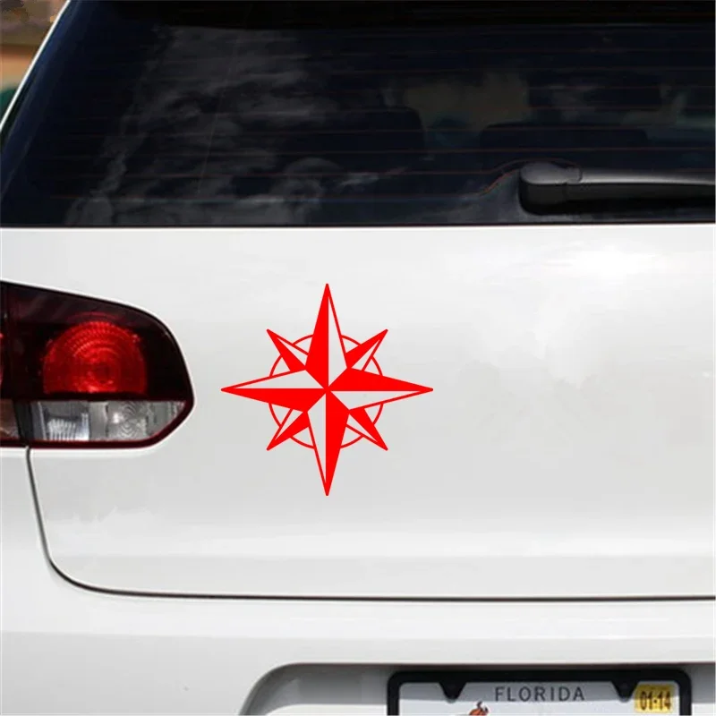 Car Stickers Decor Motorcycle Decals Eight-pointed Star Funny Decorative For Helmet Fridge Laptop Accessories 15cm*15cm