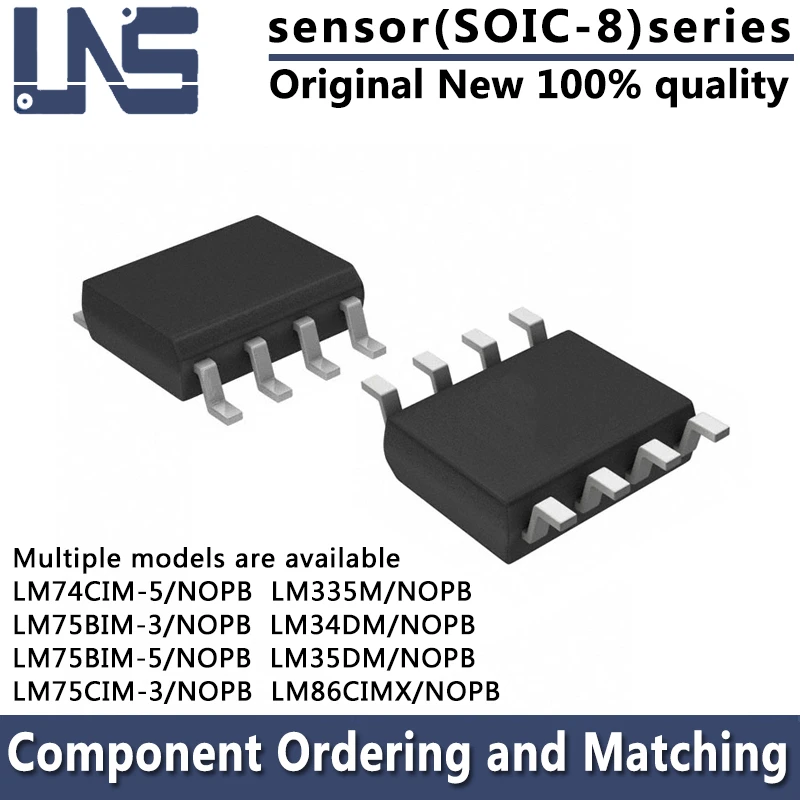 1PCS LM335M/NOPB LM34DM/NOPB LM35DM/NOPB LM86CIMX/NOPB LM74CIM-5/NOPB LM75BIM-3/NOPB LM75BIM-5/NOPB LM75CIM-3/NOPB SOIC-8 SENSOR