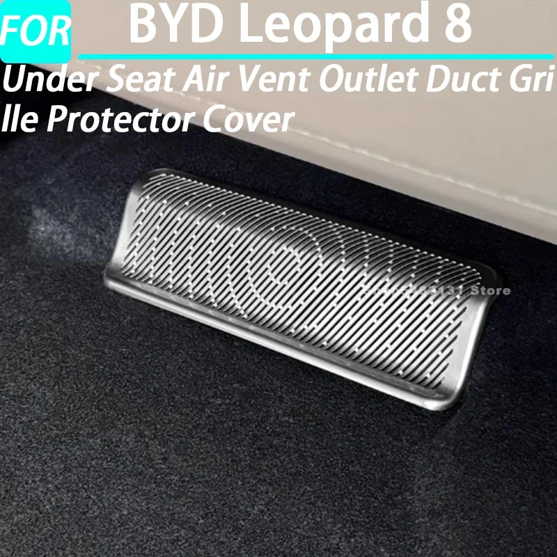 

Car Under Seat Air Vent Outlet Duct Grille Protector Cover for BYD Leopard 8 Interior Accessories 2025
