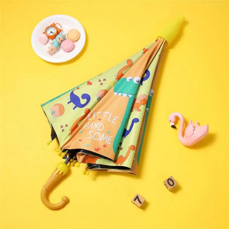 Sunshade Cartoon Sunscreen Long Handle Fully Automatic Rain Products Umbrella For Children