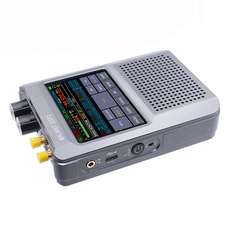 2nd Upgraded Generation Malahit-DSP2 SDR Radio Receiver 10kHz-380MHz, 404MHz-2GHz Built-in 5000mAh Battery