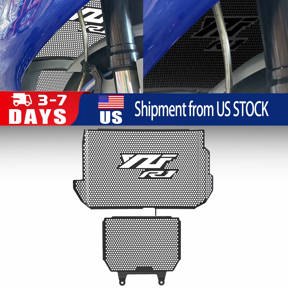 FOR Yamaha YZF R1 YZFR1 YZF-R1 yzfR1 2015-2021 2022 2023 2024 Motorcycle Accessories CNC Radiator Grille Guard Protector Cover