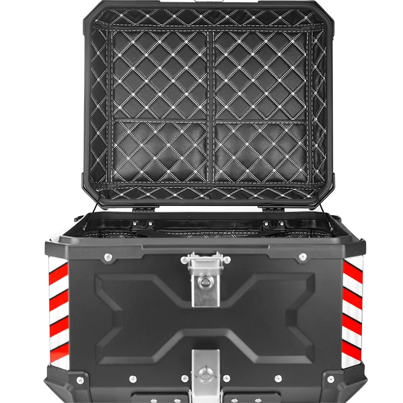 High Quality 55L F2-Moto Waterproof And Shockproof Tail Box Trunk Aluminum Top Motorcycle Hot Selling