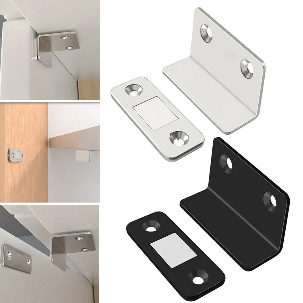 StrongCCCC BBBB Magnetic QQ Self-adhesive Steel Catch Latch Ultra Thin For Door Cabinet Cupboard Closer With Screw Home Hardware