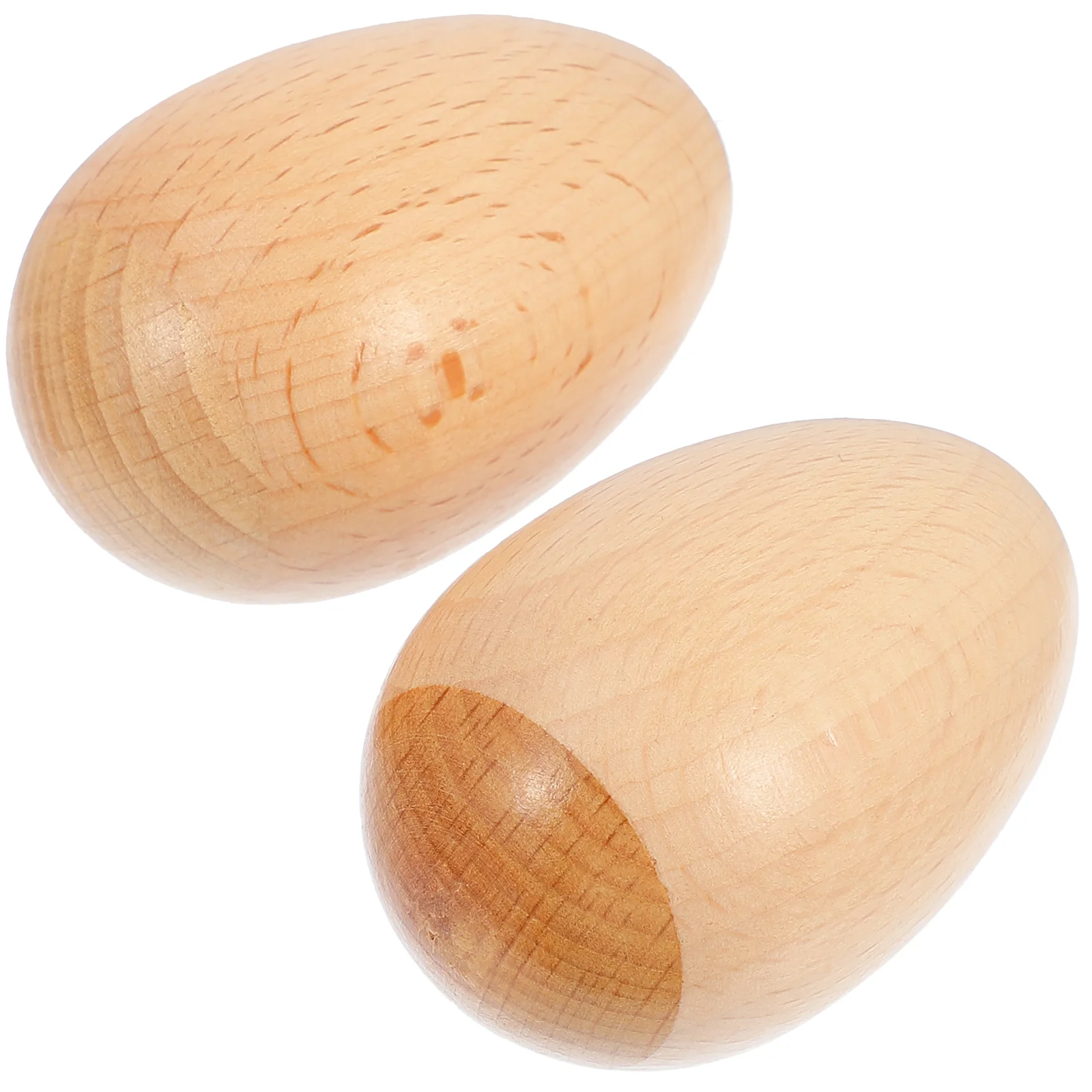 

2 Pcs Toy Children Sand Egg Musical Instrument Percussion Wooden Shaker Rhythm Baby