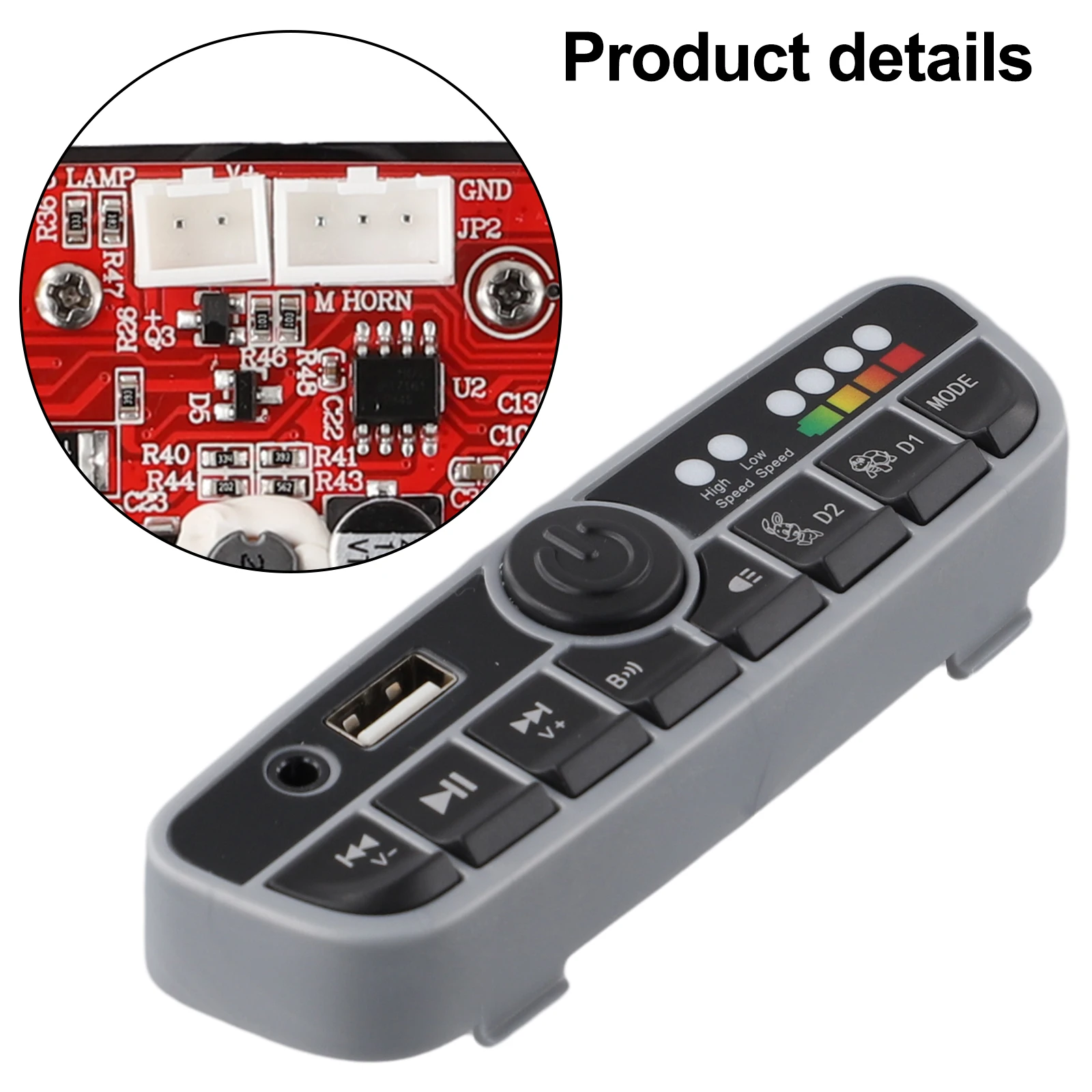 For Baby Carriage 12V 24V Baby Carriage Control Central Control With Music Forward And Backward Functions High Reliability