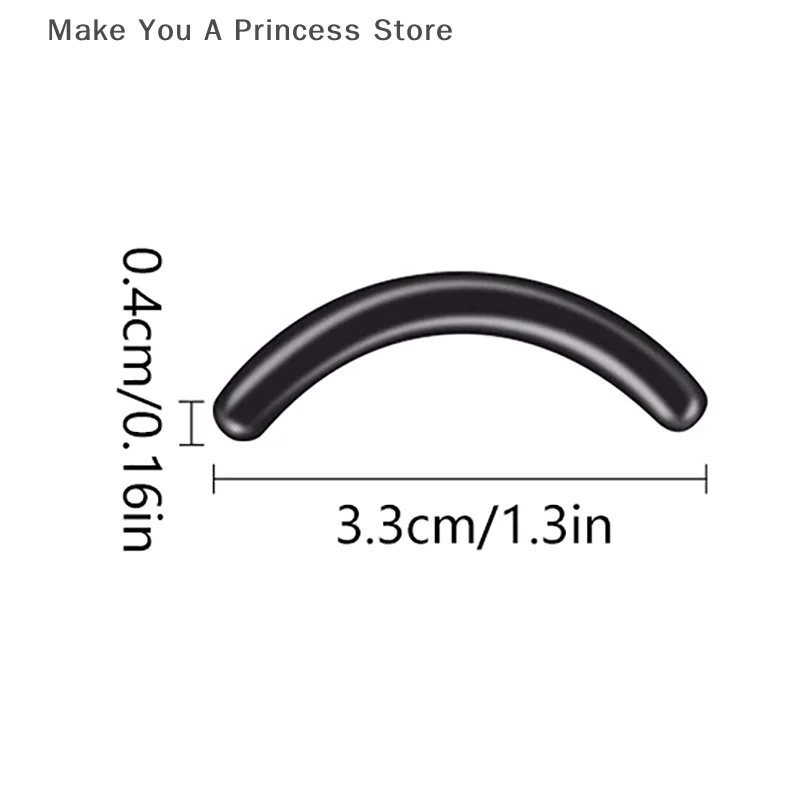 สีขนตา Curler เปลี่ยนยาง 30 ชิ้น/กล่องสีดําสีขาวสีฟ้า Elastic Eyelash Curler เปลี่ยนแถบยางอุปกรณ์เสริม