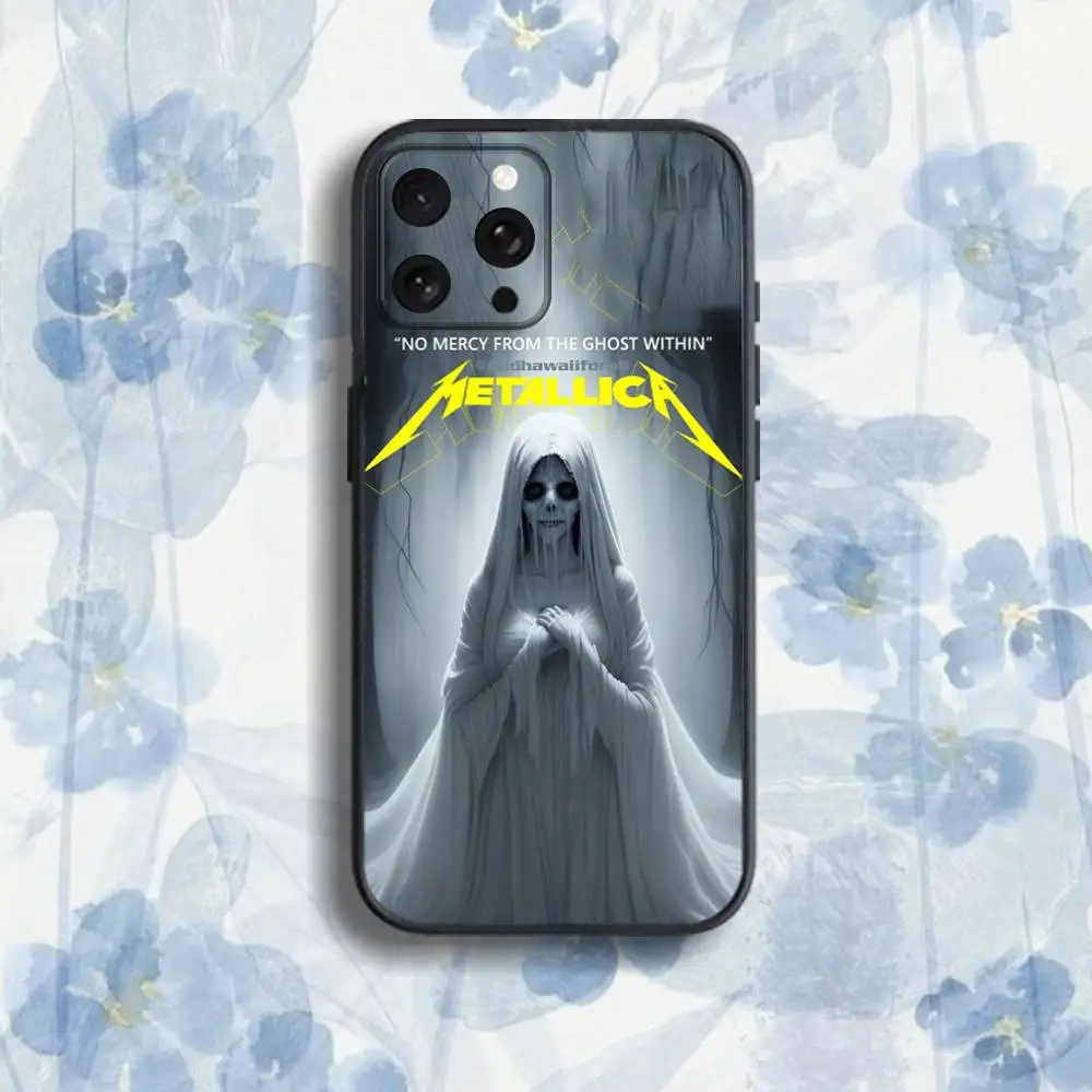 حافظة هاتف S-sasons M-metallicaS 72 لهواتف iPhone 17,16,15,14,13,12,Pro,Max,Plus,E,SE4,Air,Mini Black Soft Box