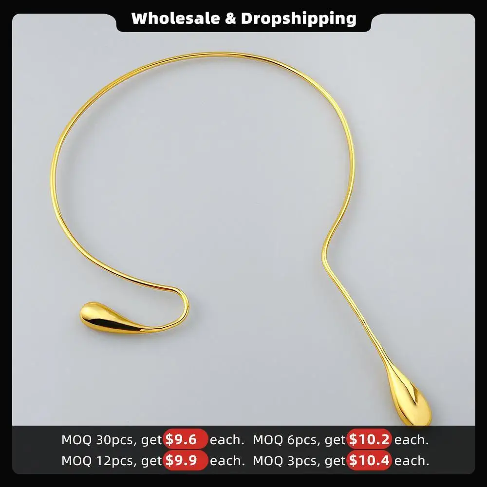 ENFASHION Water Drop Choker New In Necklace For Women Trending Products Necklaces Gold Color Fashion Jewelry Free Return P223317