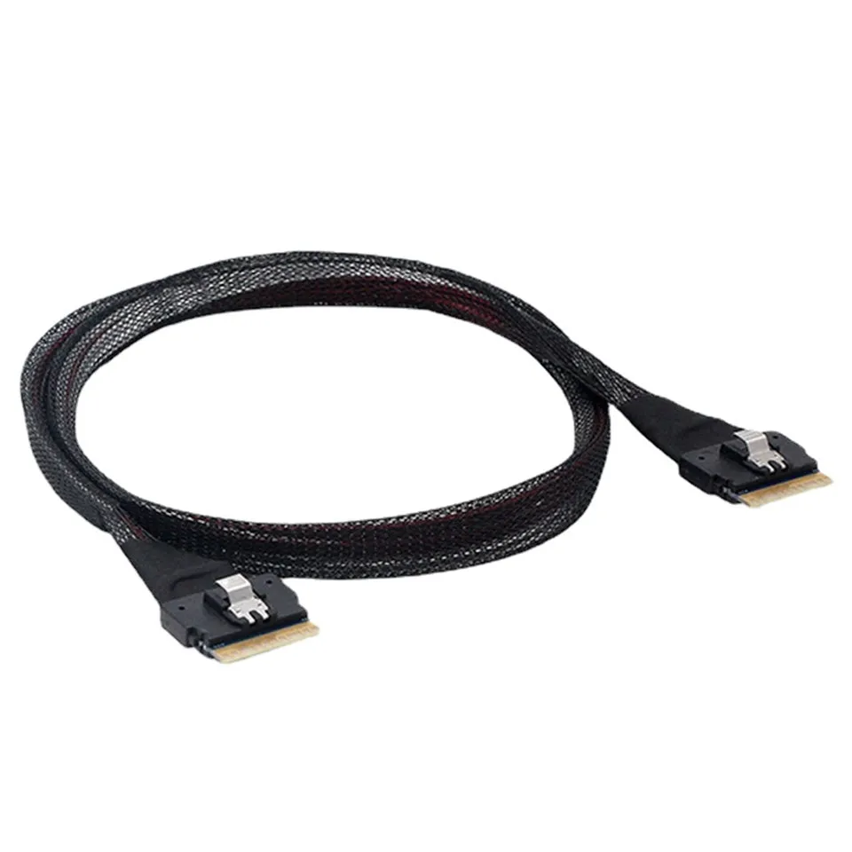 SFF-8654 74Pin Slim SAS to PCI-E Slimline SAS 4.0 SFF-8654 8i 74pin Host Cable