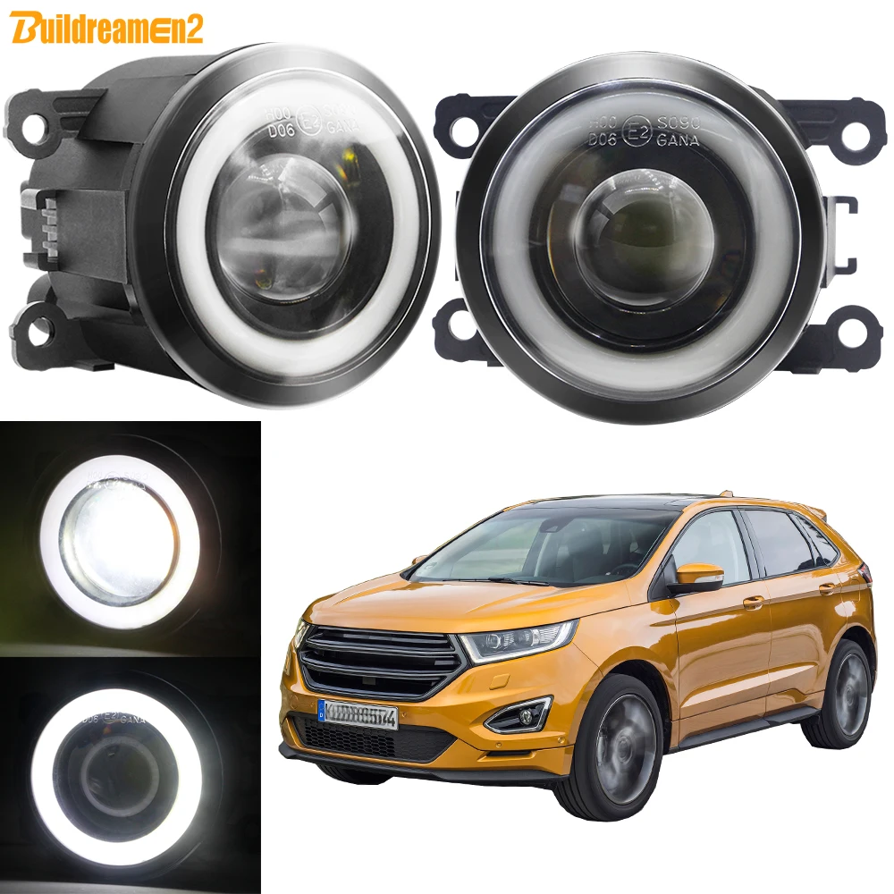 

2 Pieces 30W H11 Car Front Bumper LED Fog Light Angel Eye DRL Fog Daytime Running Lamp For Ford Edge 2015 2016 2017