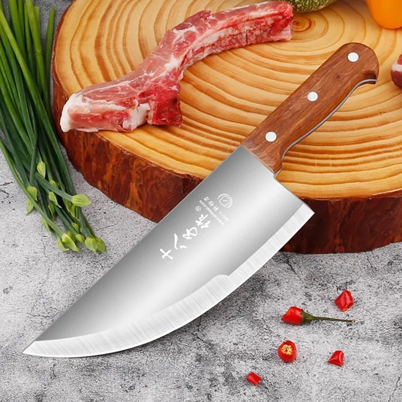 Shibazi Stainless Steel Professional Butcher Knives Set Slaghter House Slicing Meat Tool Cattle Sheep Pig Boning Knife Pork Clea