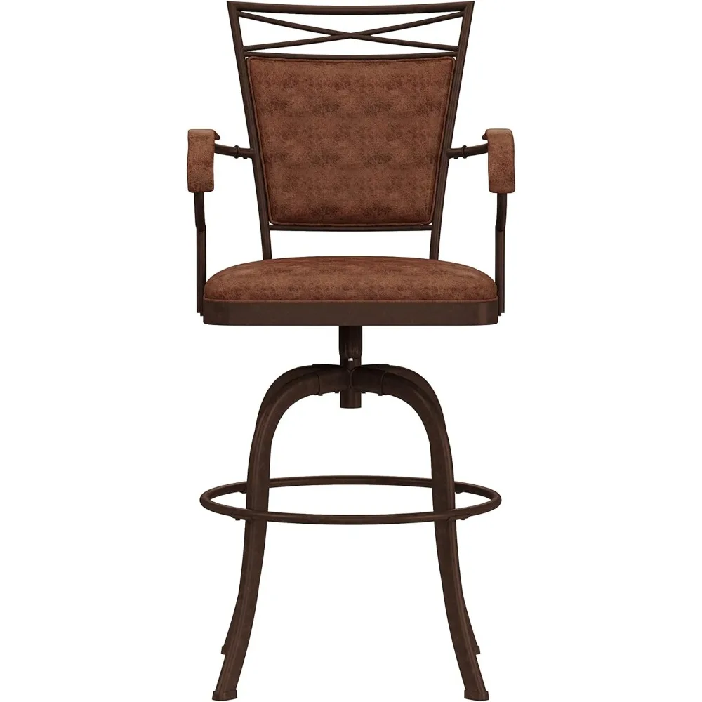 Bridgetown Swivel Tilt Barstool Bar Chair Aged Bronze Finish Chairs Furniture Stools Stool