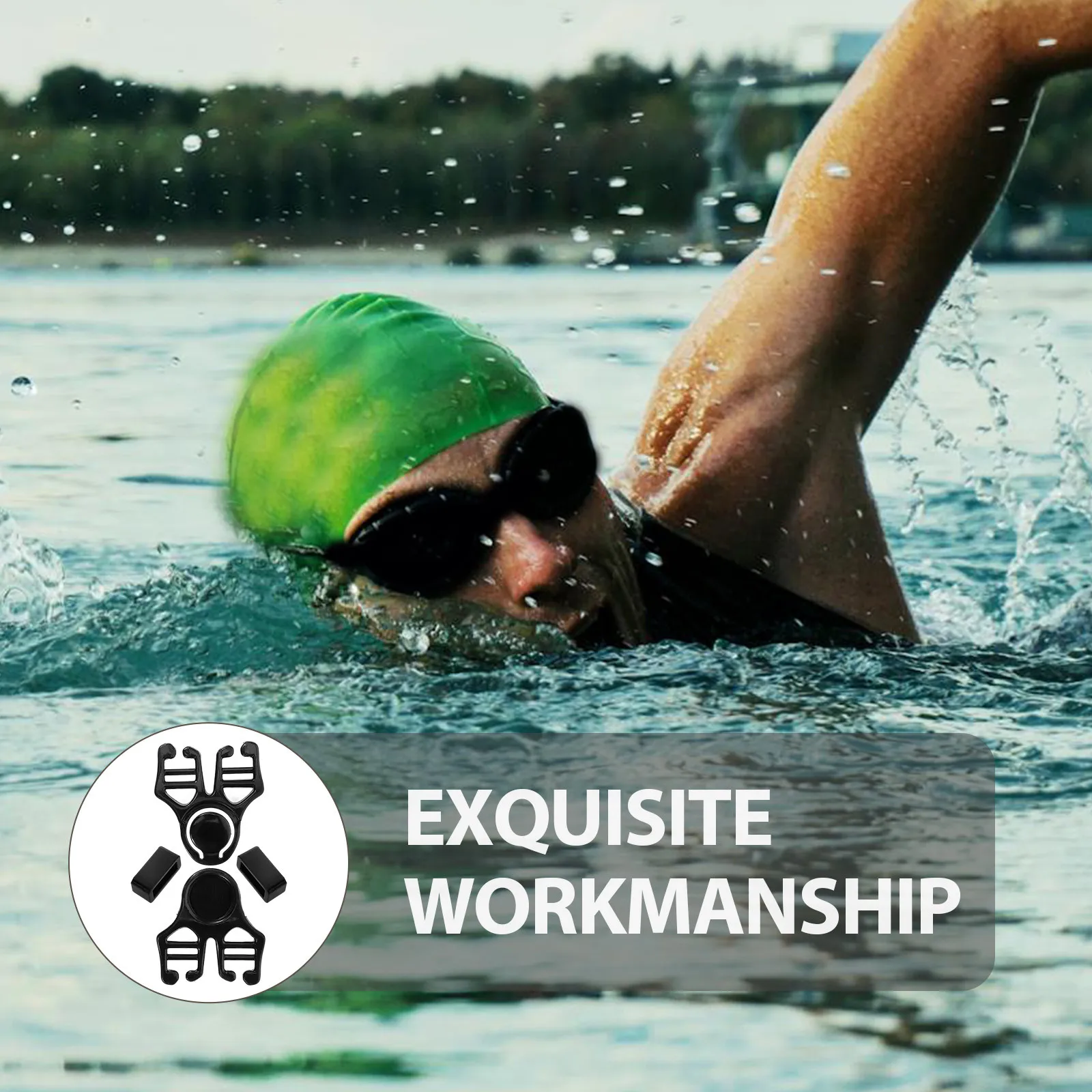 

4Pcs Goggles Strap Button Buckles Swimming Essentials Easy Replaceable Connectors Swim Goggles Buttons Swimming Essentials