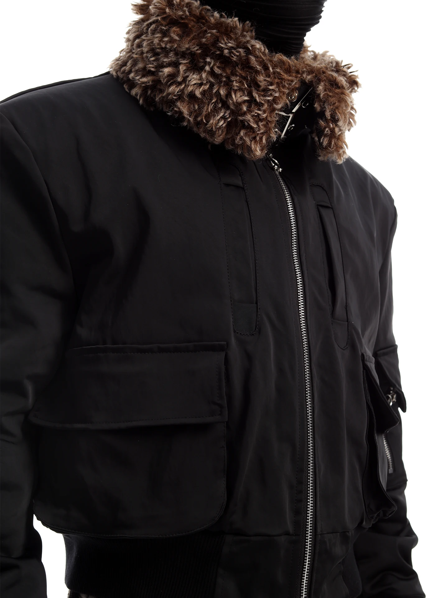 2025 شتاء جديد موضة جاكيت زيبرا سترات الصوف بطانة سميكة فو الفراء طوق فضفاض الراحة سترات الرجال ملابس خارجية معاطف