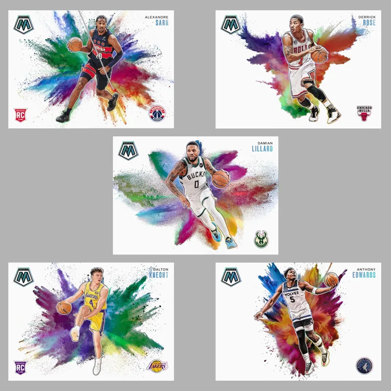 

Panini 2025 Nba Color Blast Wembanyama Durant James Doncic Curry Diy Домашние коллекционные карточки Bastketball Star Подарочная коллекция