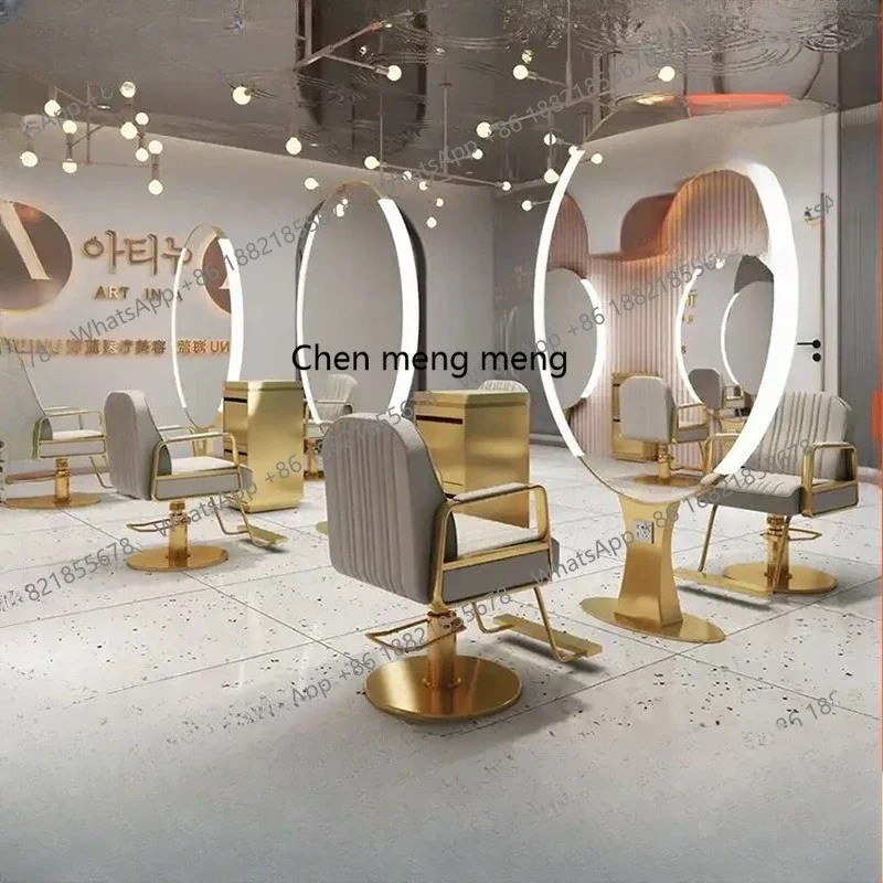 ZZG185Barber shop mirror, special single and double-sided floor-to-ceiling barber shop special hair mirror