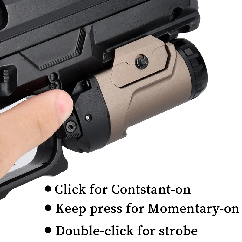 Linterna táctica FOXTROT2R Universal de 700 lúmenes, luz de pistola FOXTROT multifuncional para prevención de salpicaduras de lluvia al aire libre