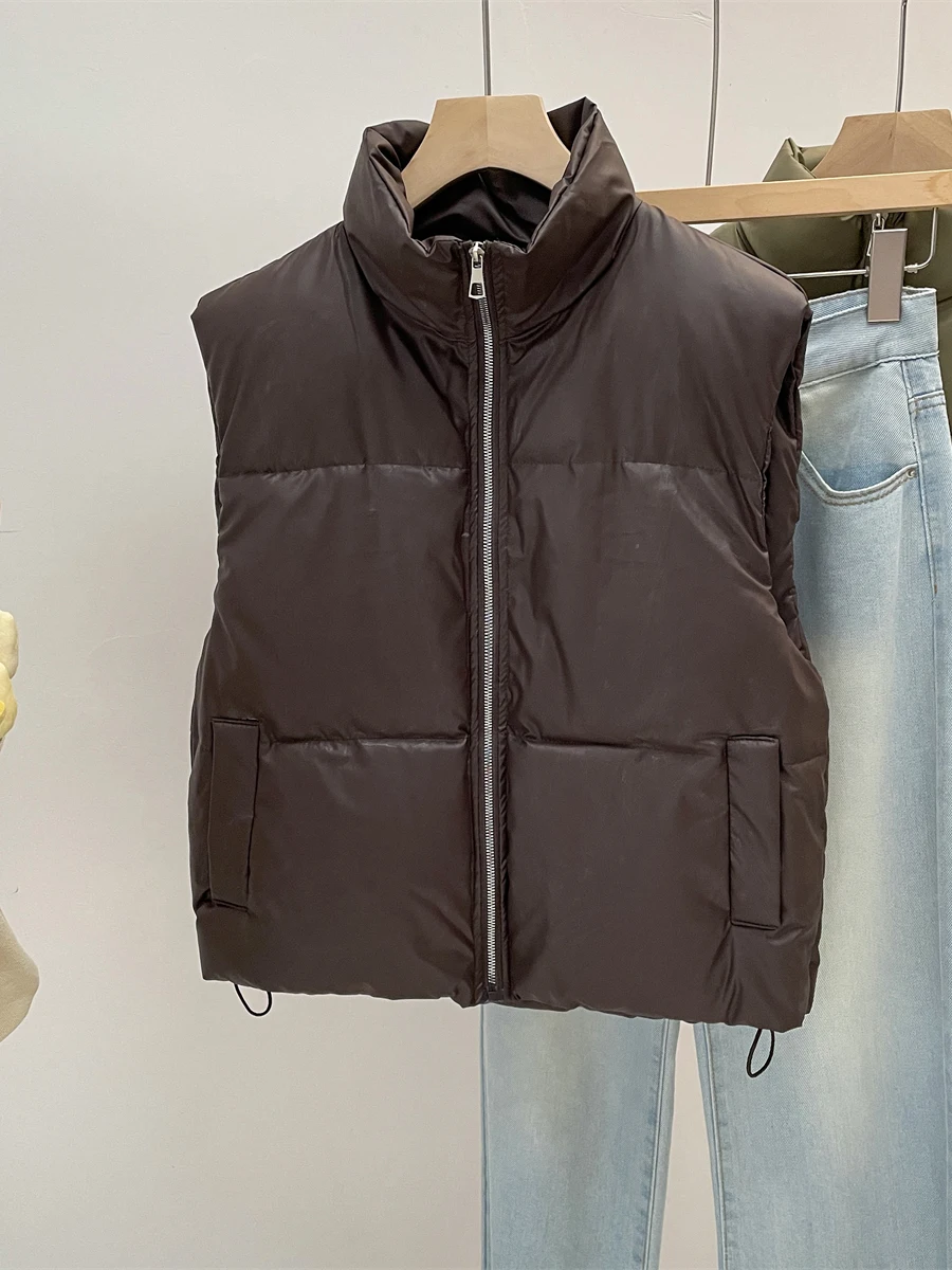 Faionable الخريف الشتاء التخسيس PC جلد أسفل القطن سترة المرأة تنوعا Sli ular الاتجاه على الانترنت #1