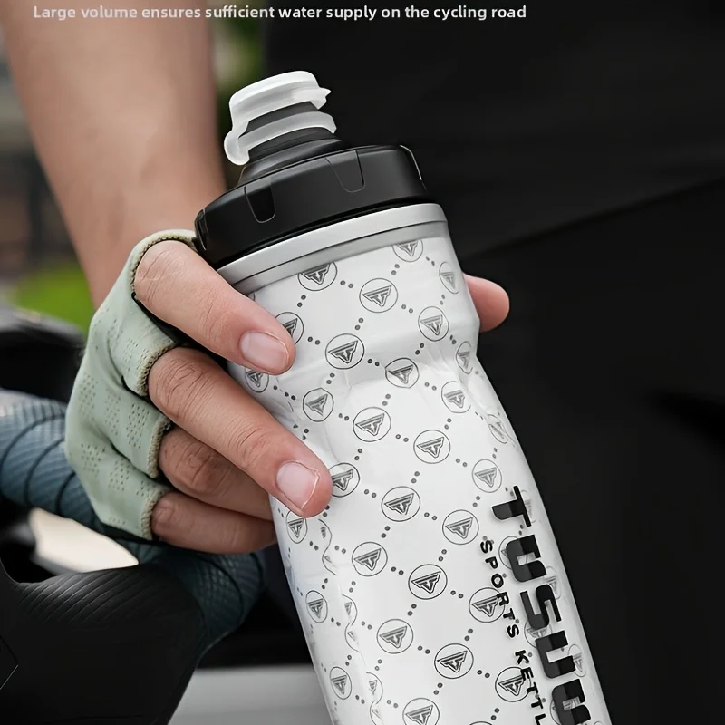زجاجة مياه حرارية مزدوجة الطبقة من TOSUOD، تحافظ على ساخن وباردًا ومحمولة لمعدات ركوب الدراجات في الهواء الطلق على الطرق MTB