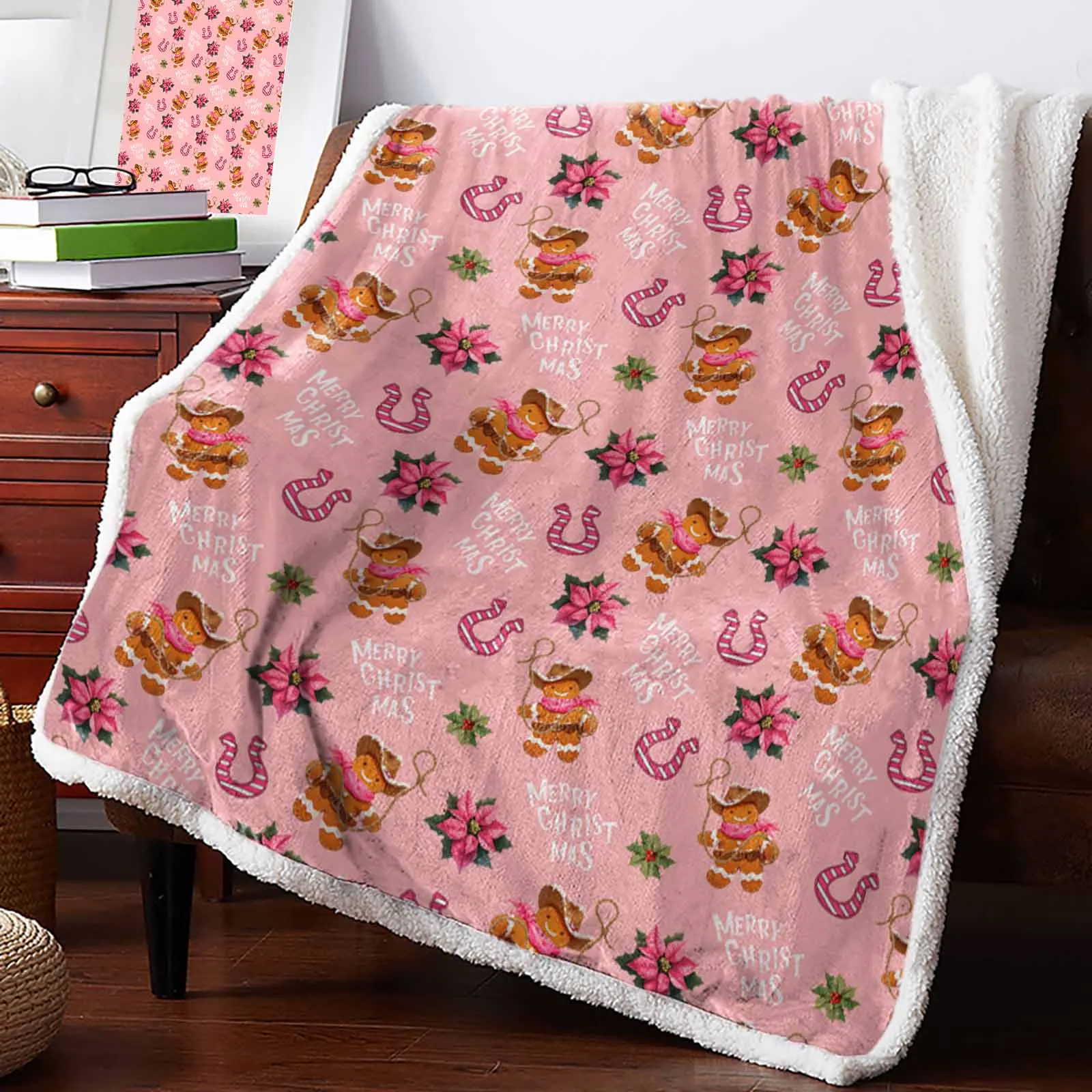 Christmas Winter Red Cashmere Blanket Warm Winter Soft Throw Blankets For Beds Sofa Wool Blanket Bedspread