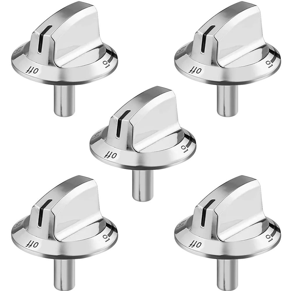 5 Pcs 5304525746 Gas Stove Knob for Frigidaire Gas Stove Knobs 5304504839, 4960519, AP6997304, PS16227241, EAP16227241
