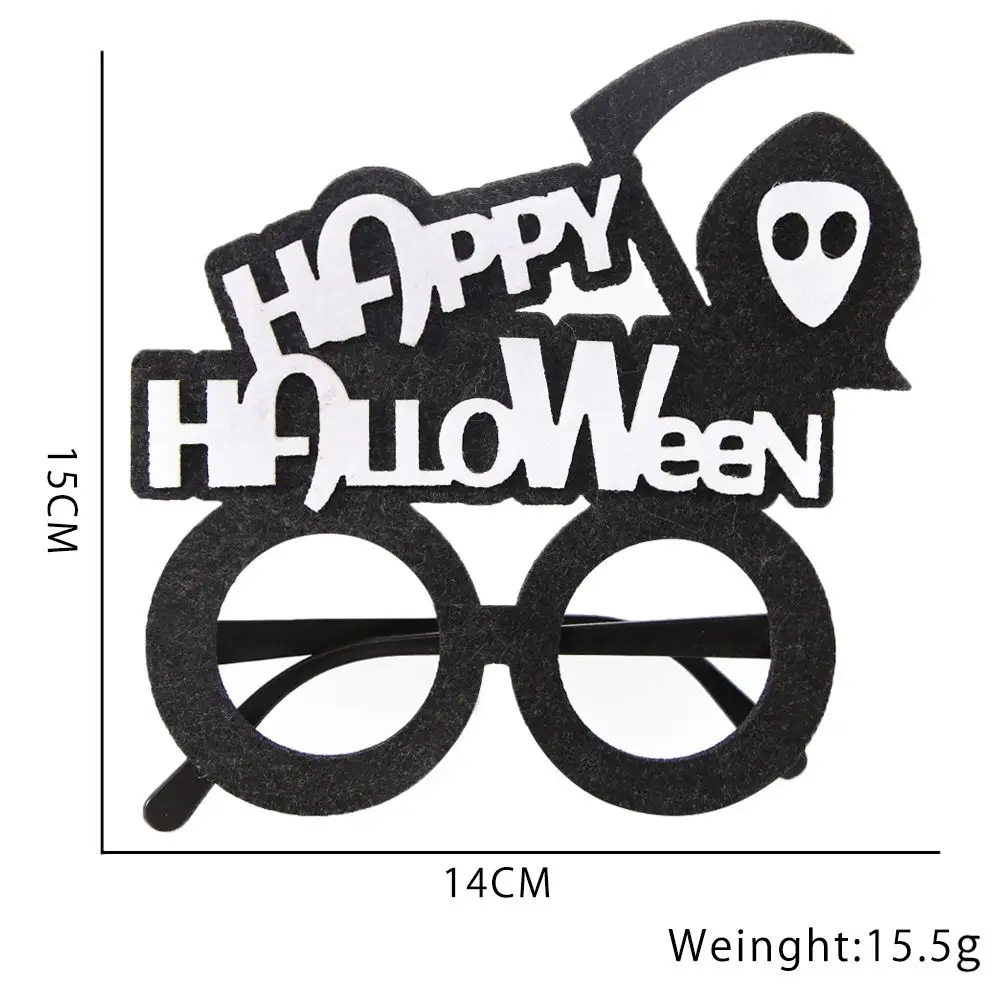 Glasses Frame Props Eyeglasses Frames Skull Head Cobweb Spider Halloween Decoration Glasses Ghost Halloween Dress Up Pumpkin