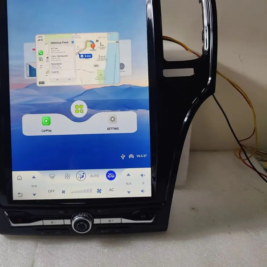 Rádio Automotivo com Tela Touchscreen Android 13 para Chrysler 300C 2011 ~ 2023, Receptor Estéreo com GPS, Navegação, Gravador de Áudio e Unidade Central.
