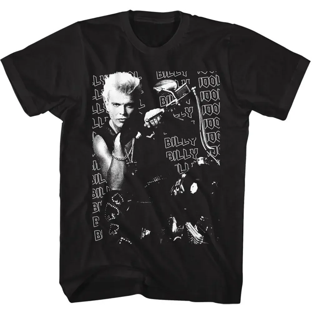 Billy Idol Men's T-SHIRT Motorcycle Rebel Yell Rock Music New Cotton SM - 5XL