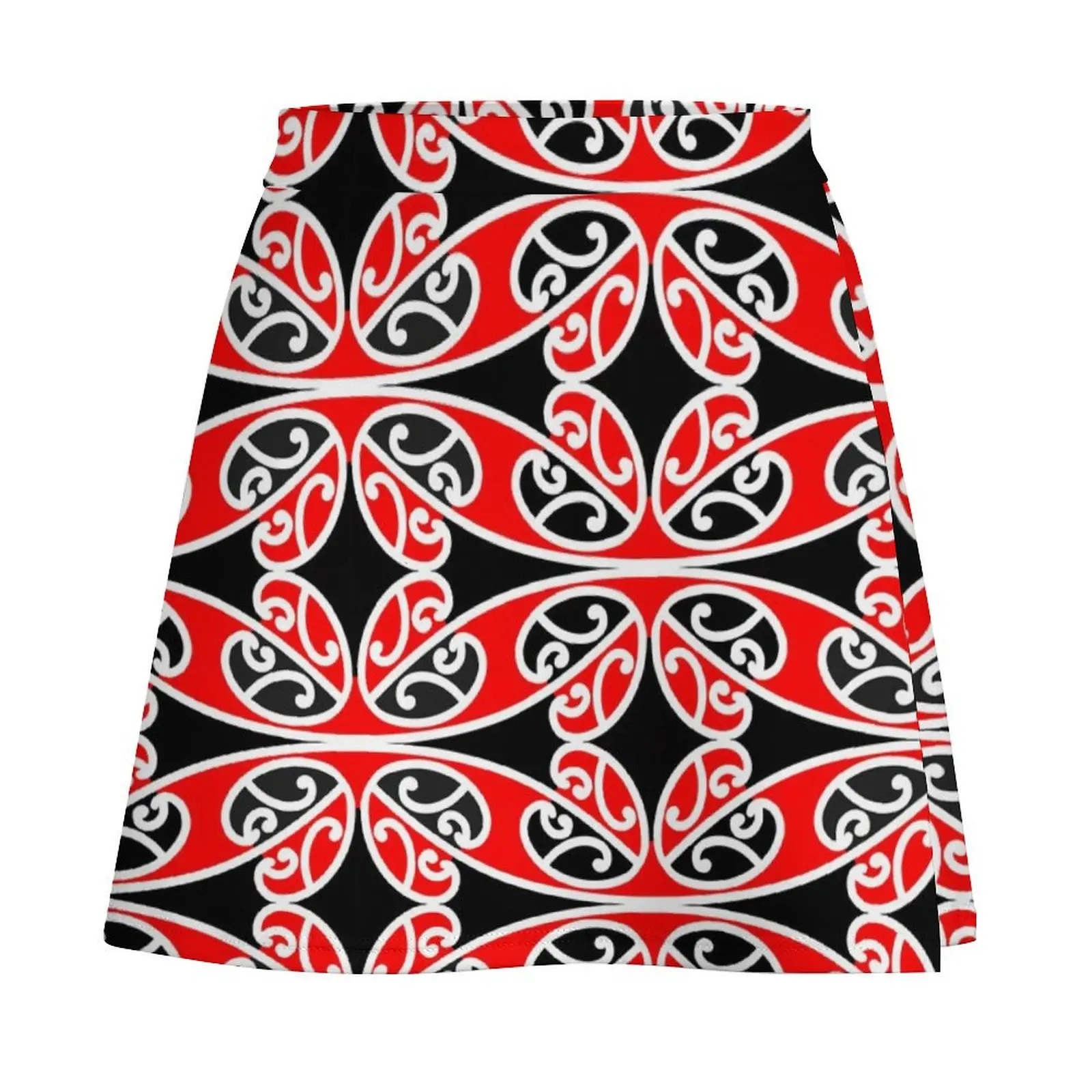 Maori Traditional Pattern Hammehead Shark Mini Skirt korean ladies summer Skirt for girls