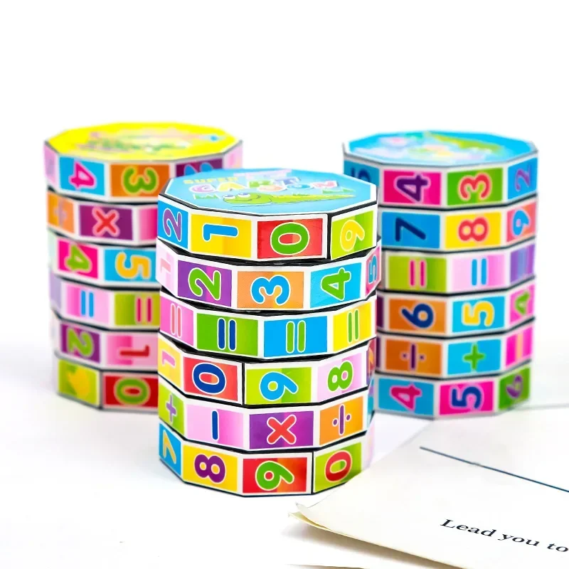 Montessori Magische Cilinder Wiskunde Nummers Kubus Rekenkundige Speelgoed Kinderen Wiskunde Tellen Spel Puzzel voor Kinderen Onderwijs Leren