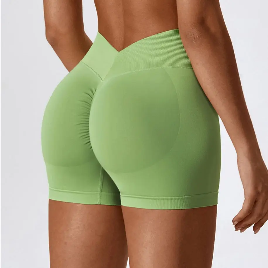 

MODITIN High Waist Sexy Booty Lifting Shorts Leggings for Women Pretty Colors Sports Seamless Tight Hot Pants Workout Wear