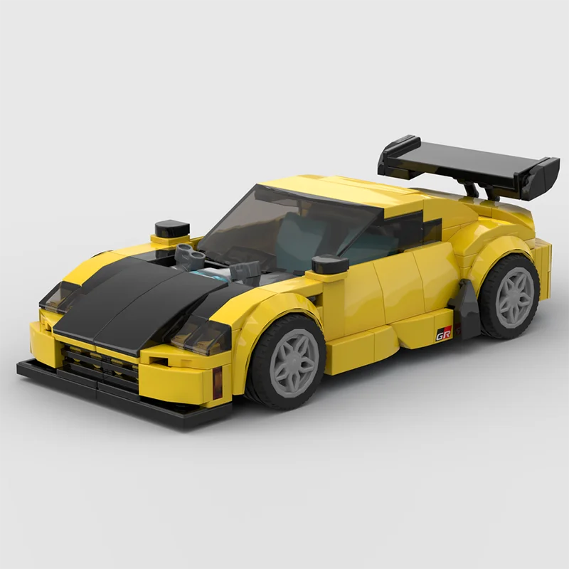 بطل سرعة السيارات Moc اللبنات الكلاسيكية نموذج التكنولوجيا الطوب DIY الجمعية لعبة البناء عطلة مجموعة الهدايا