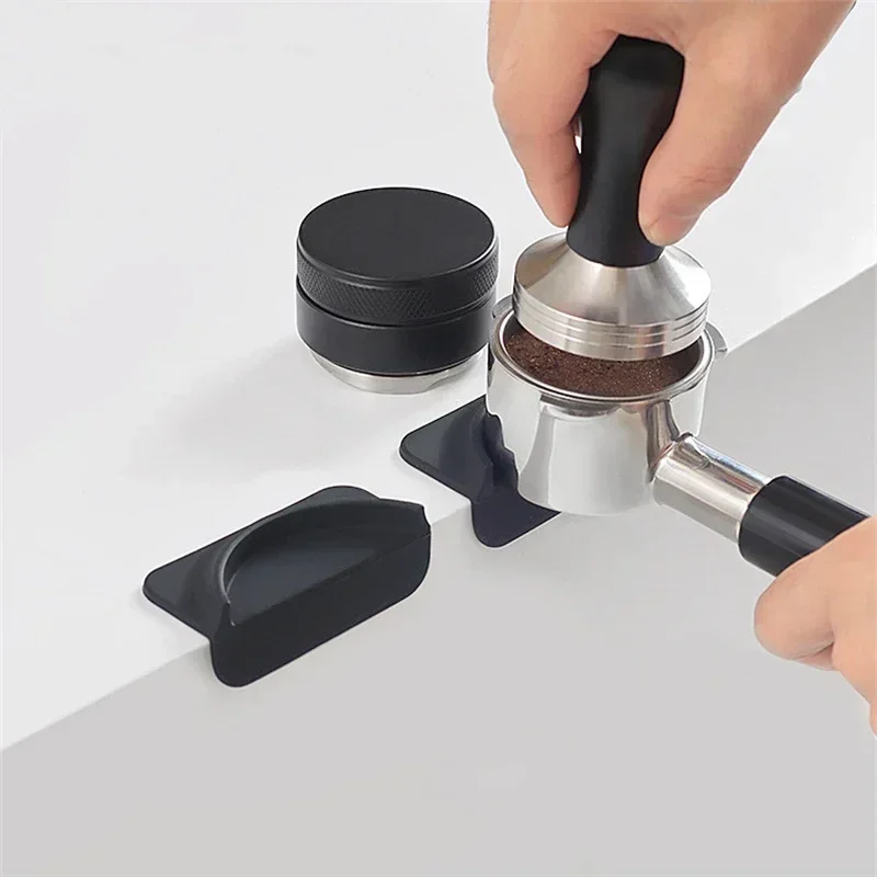 Silicone Espresso Coffee Tampers Mat Corner Mat Non-slip Coffee Press Pad For 51/54/58mm Portafilters Tamping Barista Tools