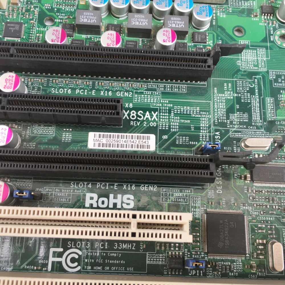 

Для Supermicro LGA1366 Single X58 материнская плата промышленного управления X8SAX REV: 2,0