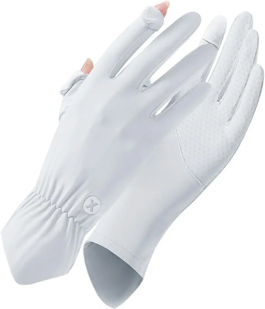 

Ultra Thin Full Finger UV Protection Gloves for Women Driving and Sun Safety