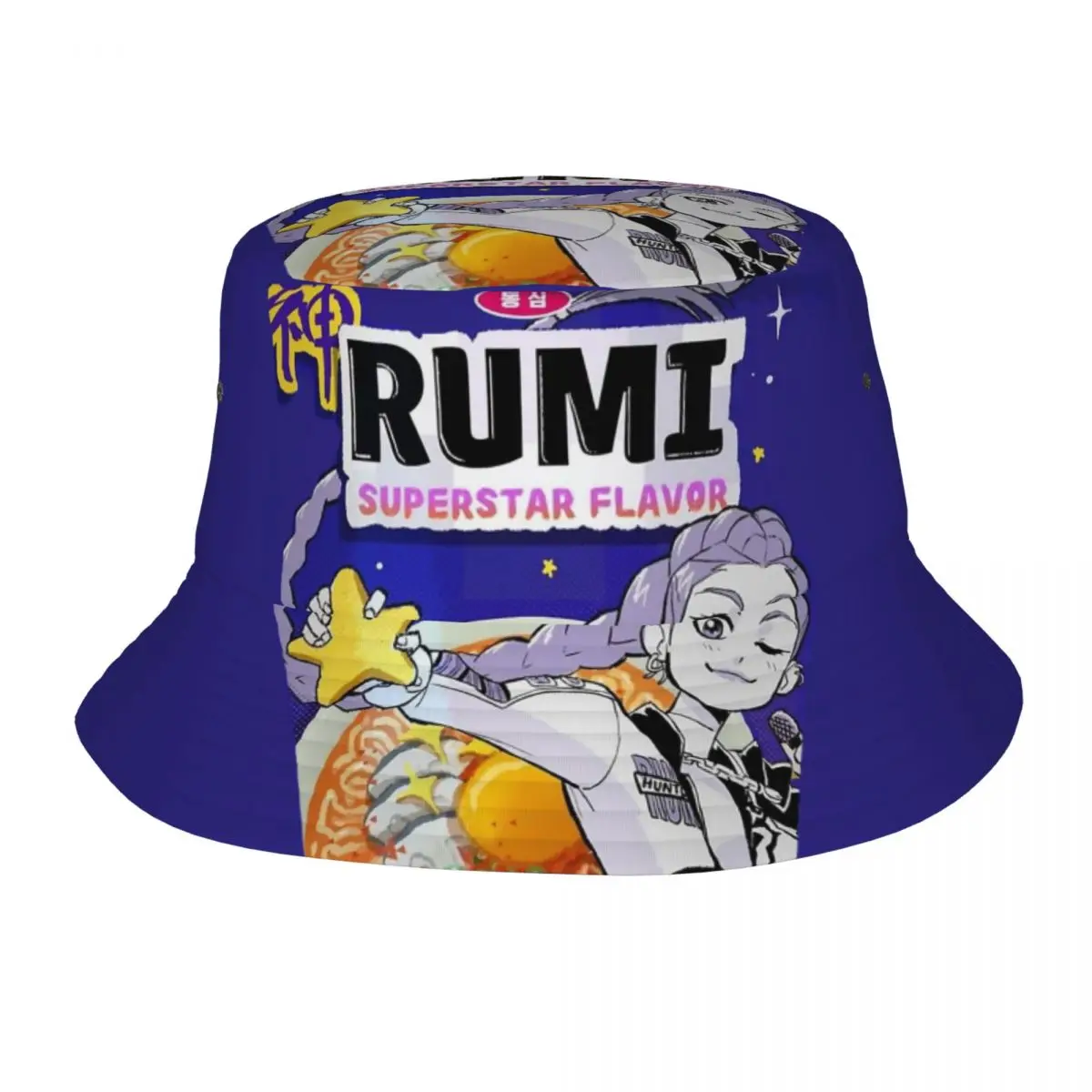 

Street Rumi Superstar Flavor Ramyeon Ramen Bucket Hats Lightweight KPop Demon Hunters Fisherman Hats Travel Headwear Boonie Hat