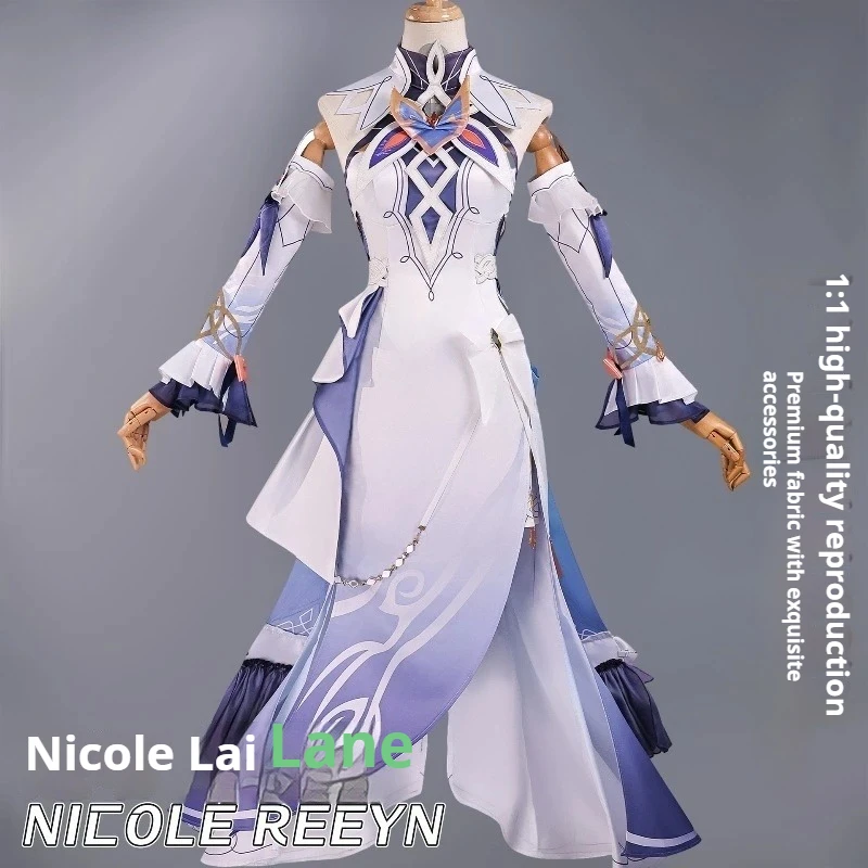 

Предпродажа, 20-дневная игра, аниме GS IMPACT Cos Nicole Reeyn, сценическое представление, ролевые игры, костюмы для косплея, комплекты аксессуаров, подарок