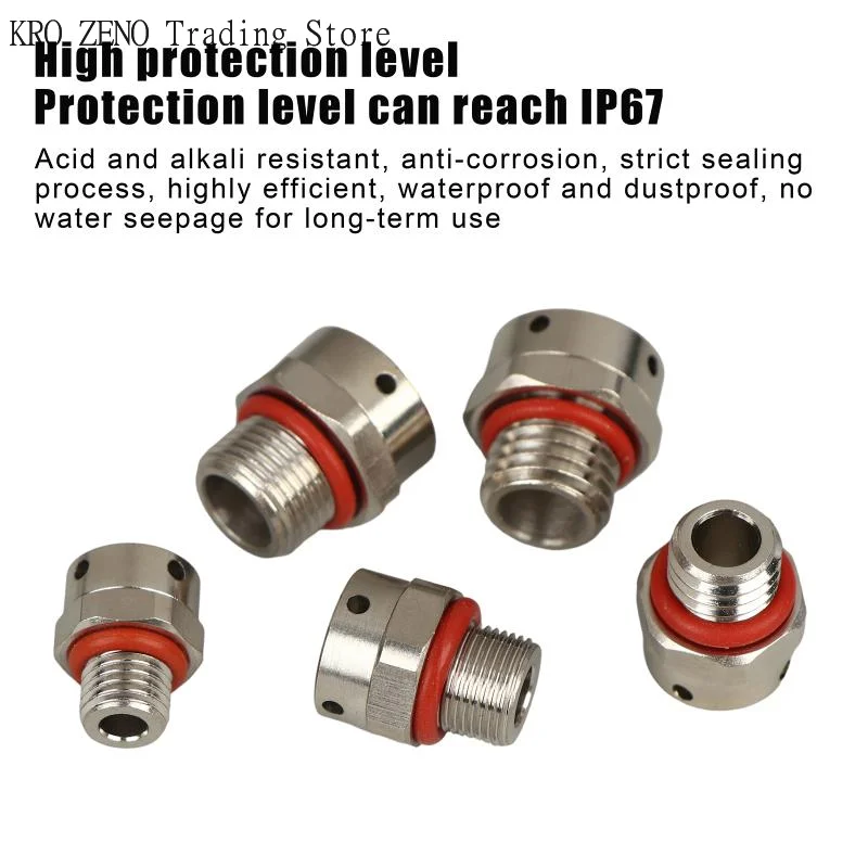 1*304 Stainless Steel Air Vent Valve Waterproof Screw In Breather Vent Valve M5 M6 M8 M10 M12 M14 M16 M18 M20 Automatic Venting✨