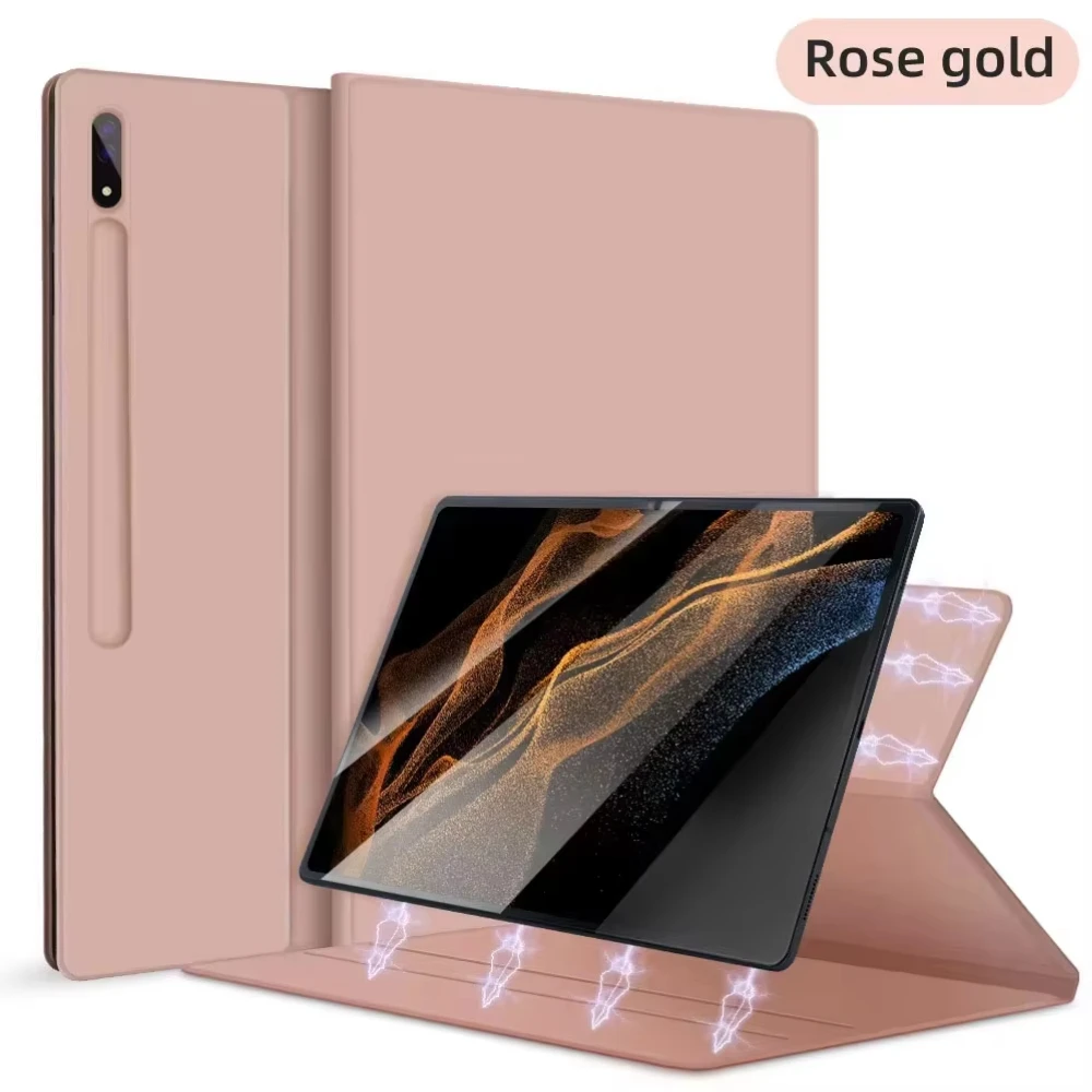 DUNNO Für Samsung Galaxy Tab Fall Für S7 S8 S9 11 S7 Plus S7 FE S8 Plus S9 Plus 12,4 S9 Ultra 14,6 Stift Halter Magnetische Abdeckung 4