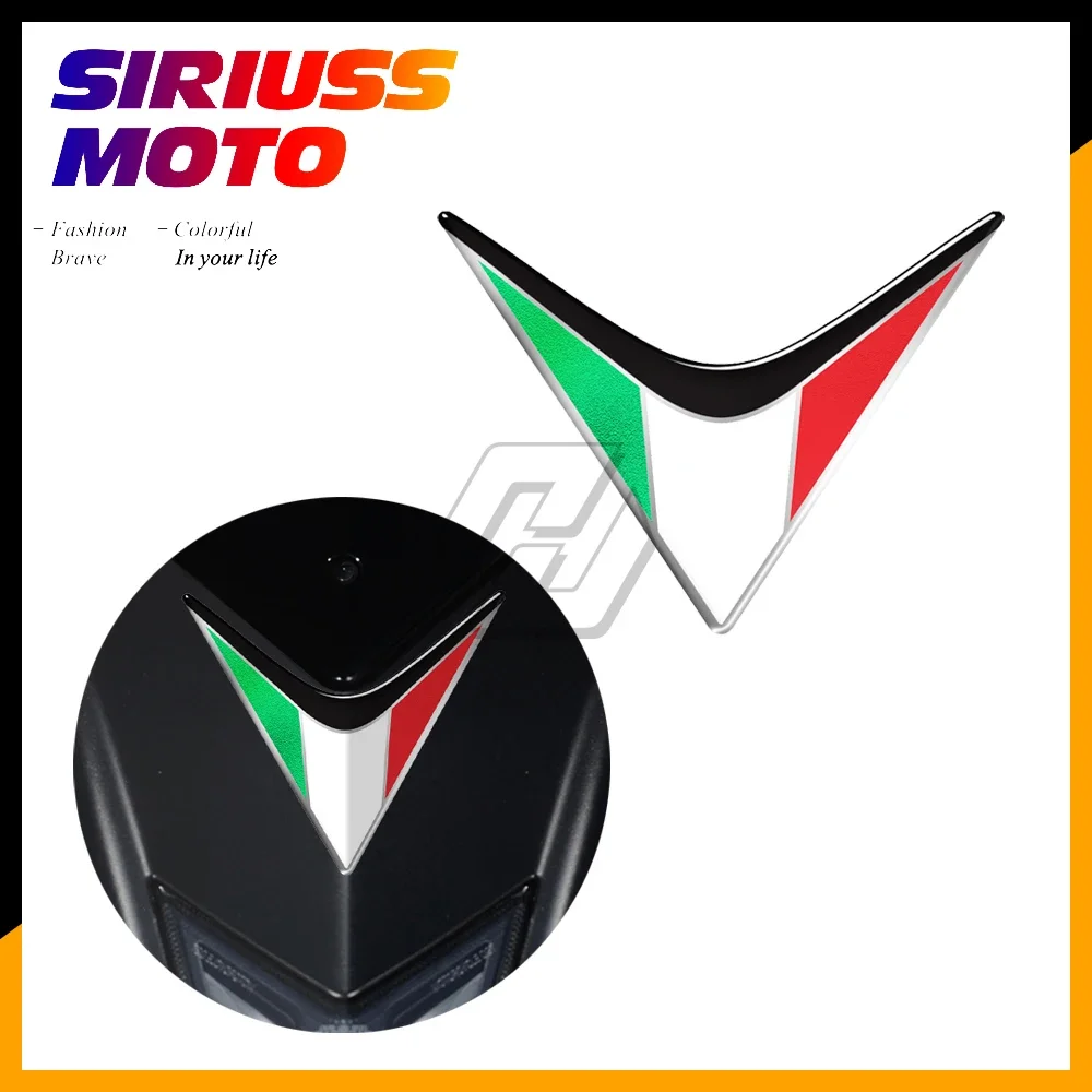 

3D Resin Motorcycle Front Fairing Decals Italy Sticker Case for Aprilia RS4 RSV4 RS APR150 SR MOTARD Tuono V4 Ducati