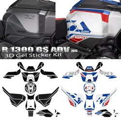For R 1300 GS Adventure R1300GS ADV TROPHY 2025 Motorcycle Accessories 3D Epoxy Resin Tank Pad Protection Sticker