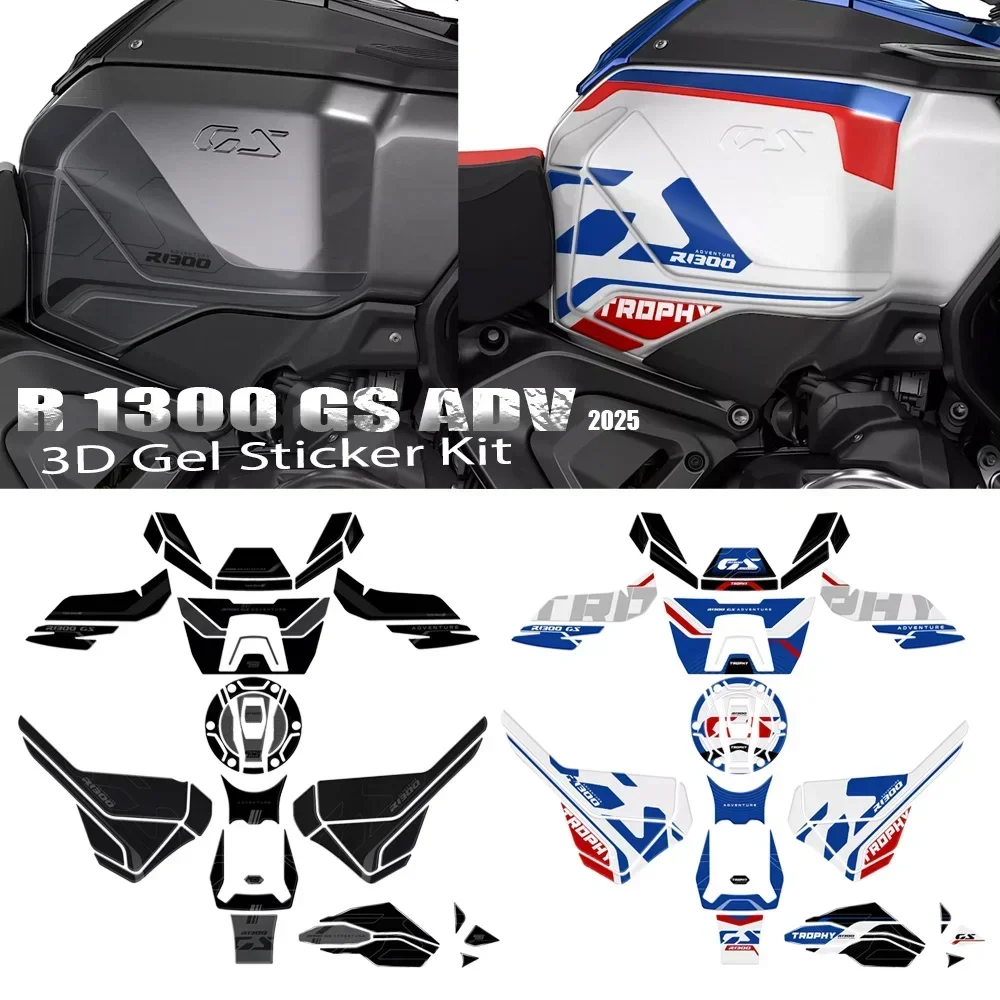 For BMW R 1300 GS Adventure R1300GS ADV TROPHY 2025 Motorcycle Accessories 3D Epoxy Resin Tank Pad Protection Sticker