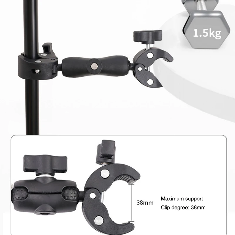 1 Piece Bike Motorcycle Handlebar Support Bracket Camera Super Clamp Mount Holder For  13 12 11 Insta360 X3 X4  Parts‘