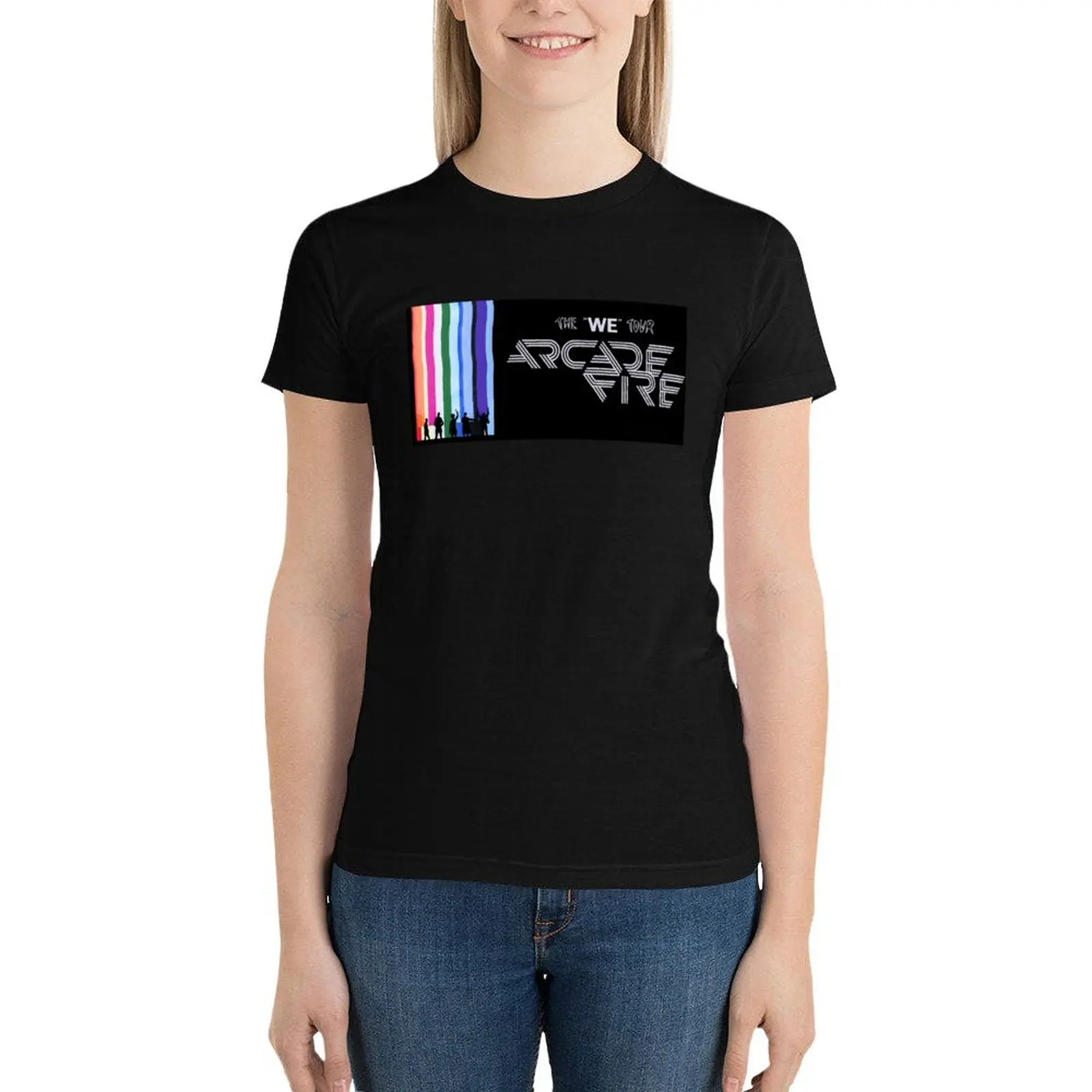 arcade - fire tour 2022 masjuna T-Shirt aesthetic clothes hippie clothes black t-shirts for Women