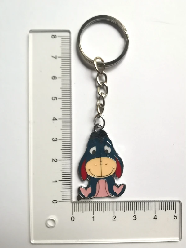 New 1 set Disney eeyore  keychain Pendant for Women Men DIY Jewelry Gift