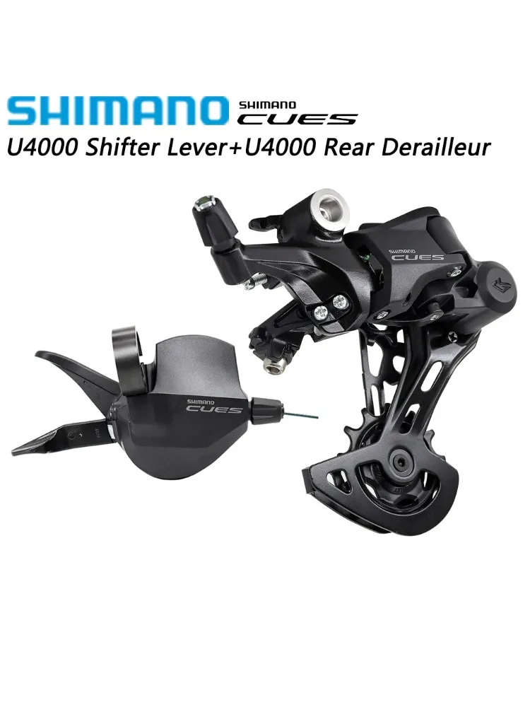 AliExpress Shimano SHIMANO CUES U4000 9Speed SL-U4000-9R RAPIDFIRE PLUS Shifter Clamp Band RD-U4000 U3020 SHADOW RD Rear Derailleur 9S 9V