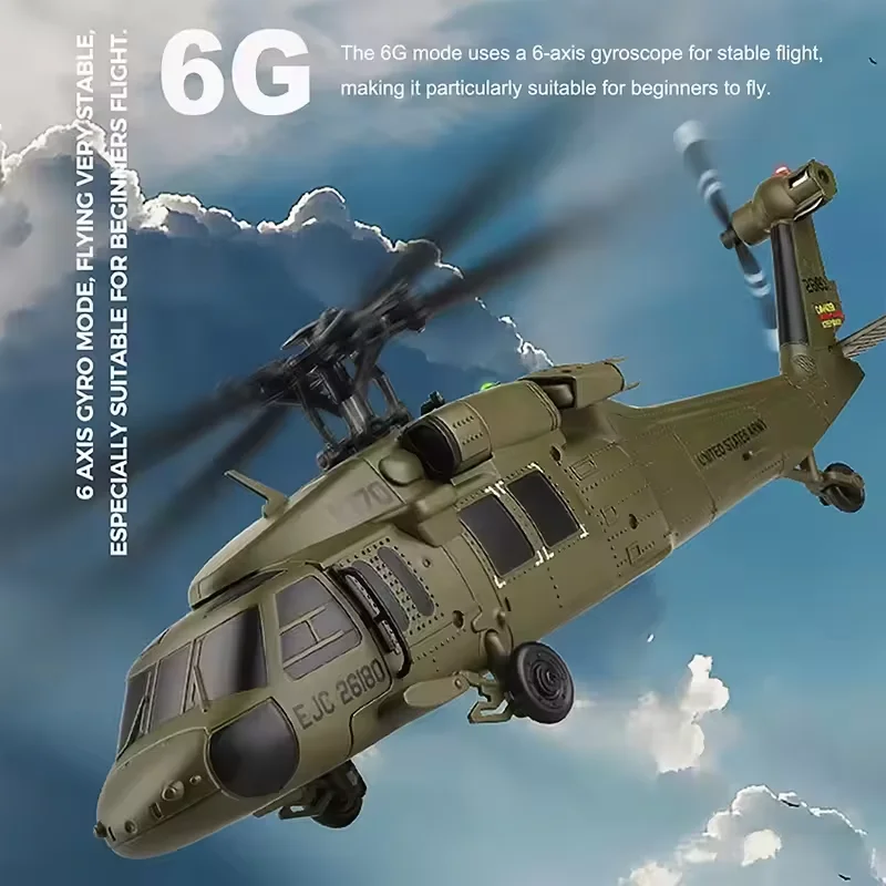 Wltoys 2025 K170 UH-60L هليكوبتر تعمل بالتحكم عن بعد محرك بدون فرشاة 2.4G 6-محور الدوران 6 قناة لعبة تعمل بالريموت هدايا للهواة والأطفال