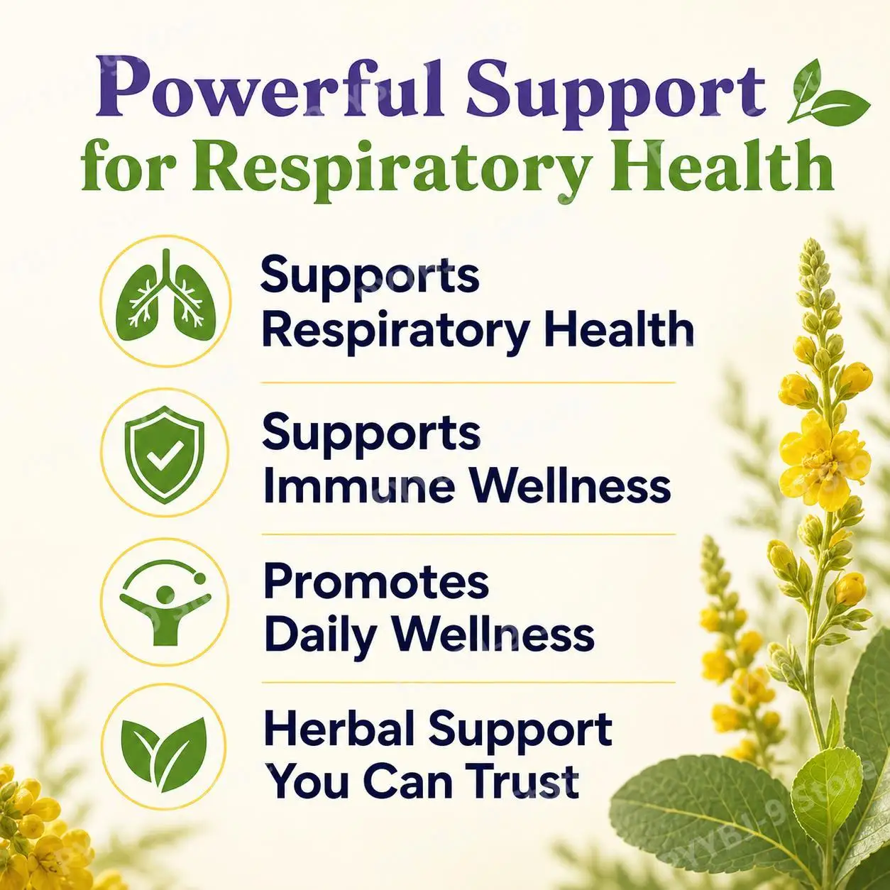 Googeer Mullein Gummies for Lungs for Lung & Respiratory Support, Immune & Digestive Wellness, Mucus Relief Pear Flavor 60 Count
